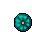 Round Turquoise Pillow