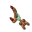 Green Wooden Candelabra